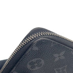 Louis Vuitton Zippy Wallet Vertical Monogram Eclipse Leather Black Zip Around — view 8