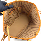 Louis Vuitton Neverfull PM Monogram Leather Brown Tote Gold — view 3