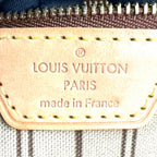 Louis Vuitton Neverfull PM Monogram Leather Brown Tote Gold — view 4
