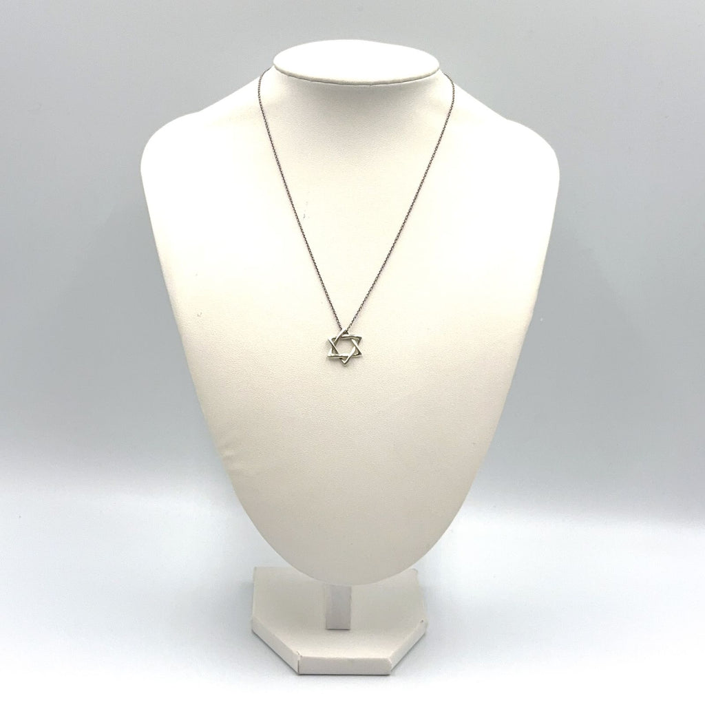 Tiffany & Co Star of David Silver Necklace — view 9