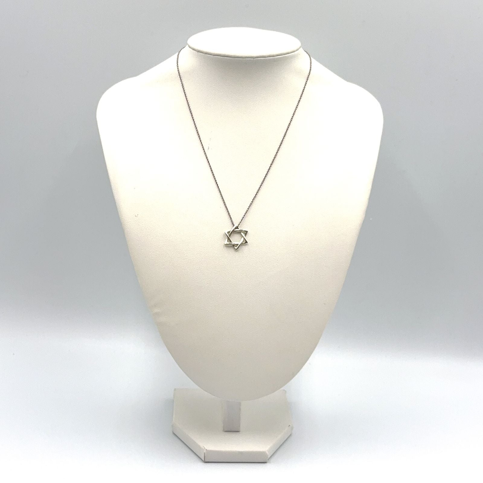 Tiffany & Co Star of David Silver Necklace — view 9