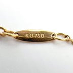 Tiffany & Co by the Yard Diamond Yellow Gold Clear Bracelet — view 5