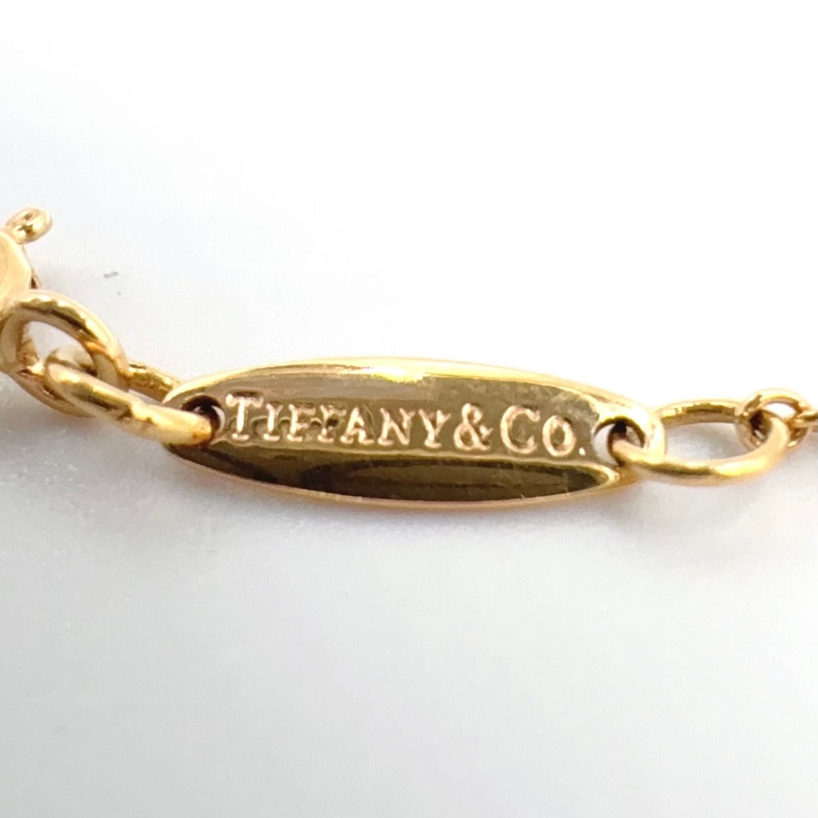 Tiffany & Co by the Yard Diamond Yellow Gold Clear Bracelet — view 4