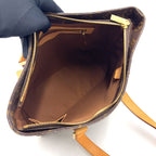 Louis Vuitton Cabas Piano Monogram Leather Brown Light Tote Gold — view 3