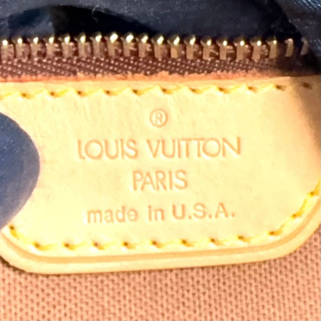 Louis Vuitton Cabas Piano Monogram Leather Brown Light Tote Gold — view 4