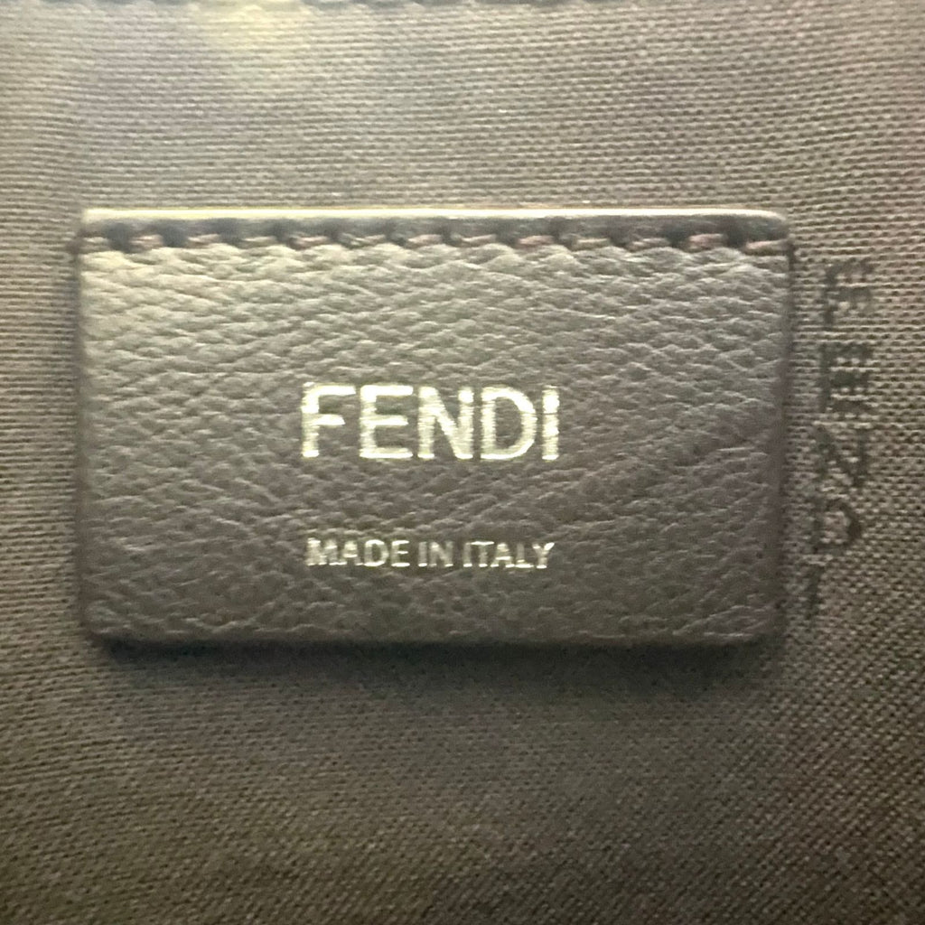Fendi by the Way 2-Way Shoulder with Initials Leather Gray Black Light Beige — view 4