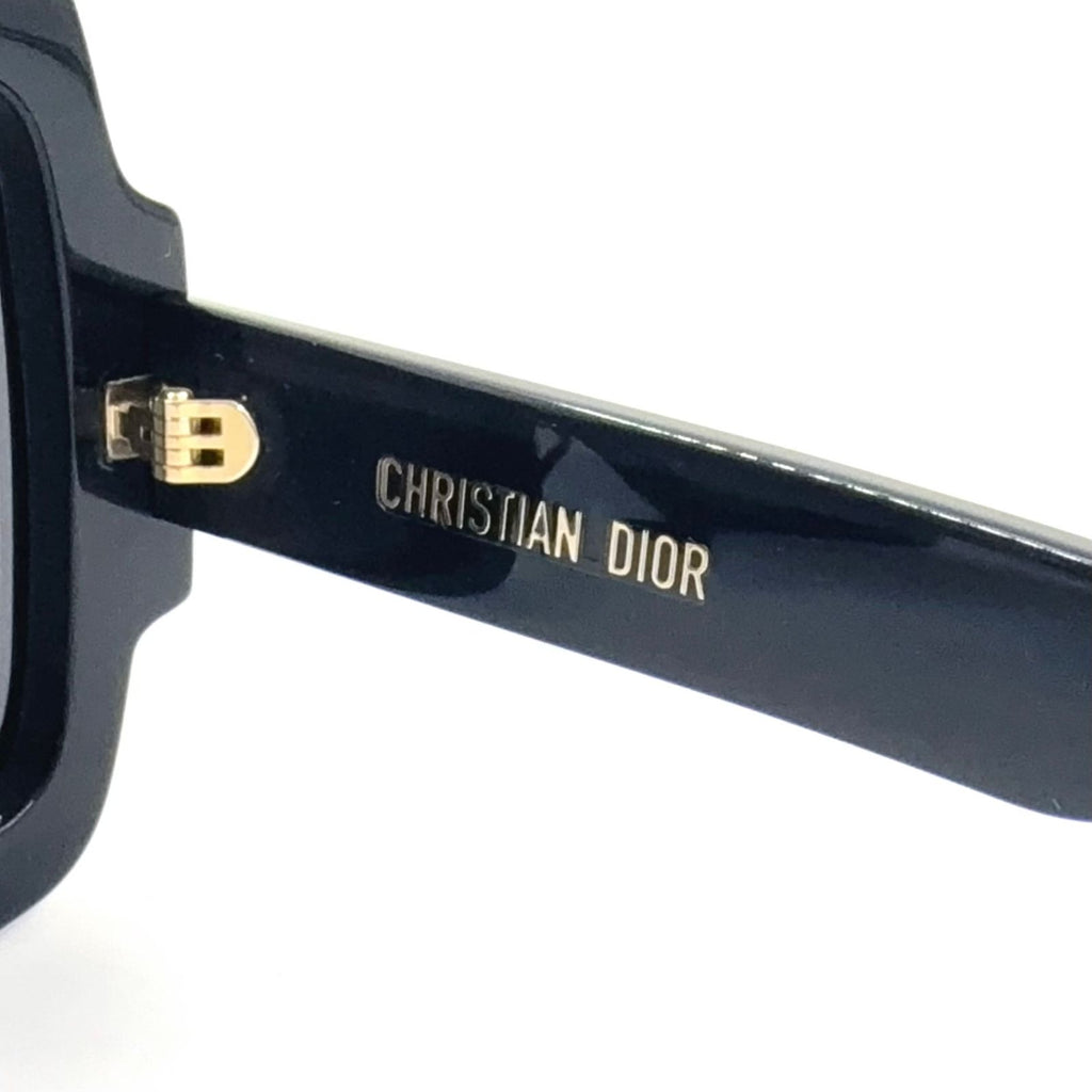 Dior Signature S1u Acetate Black Sunglasses Gold Eyewear — view 3