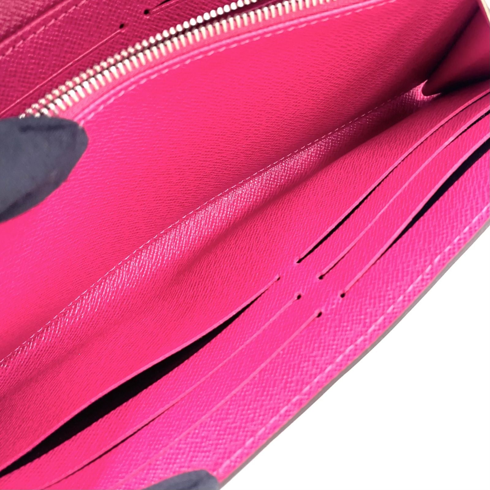Louis Vuitton Tribal Mask Portefeuille Sarah Leather Pink White Multicolor — view 8