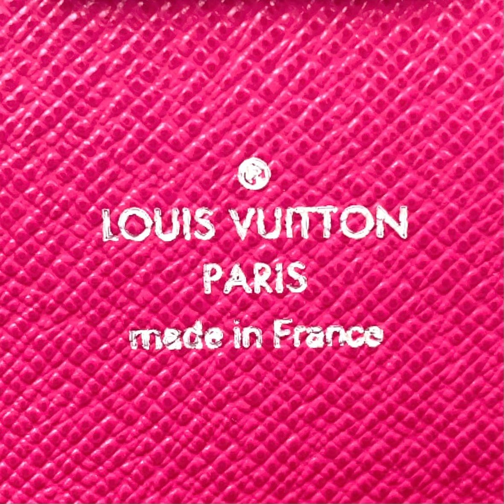 Louis Vuitton Tribal Mask Portefeuille Sarah Leather Pink White Multicolor — view 3