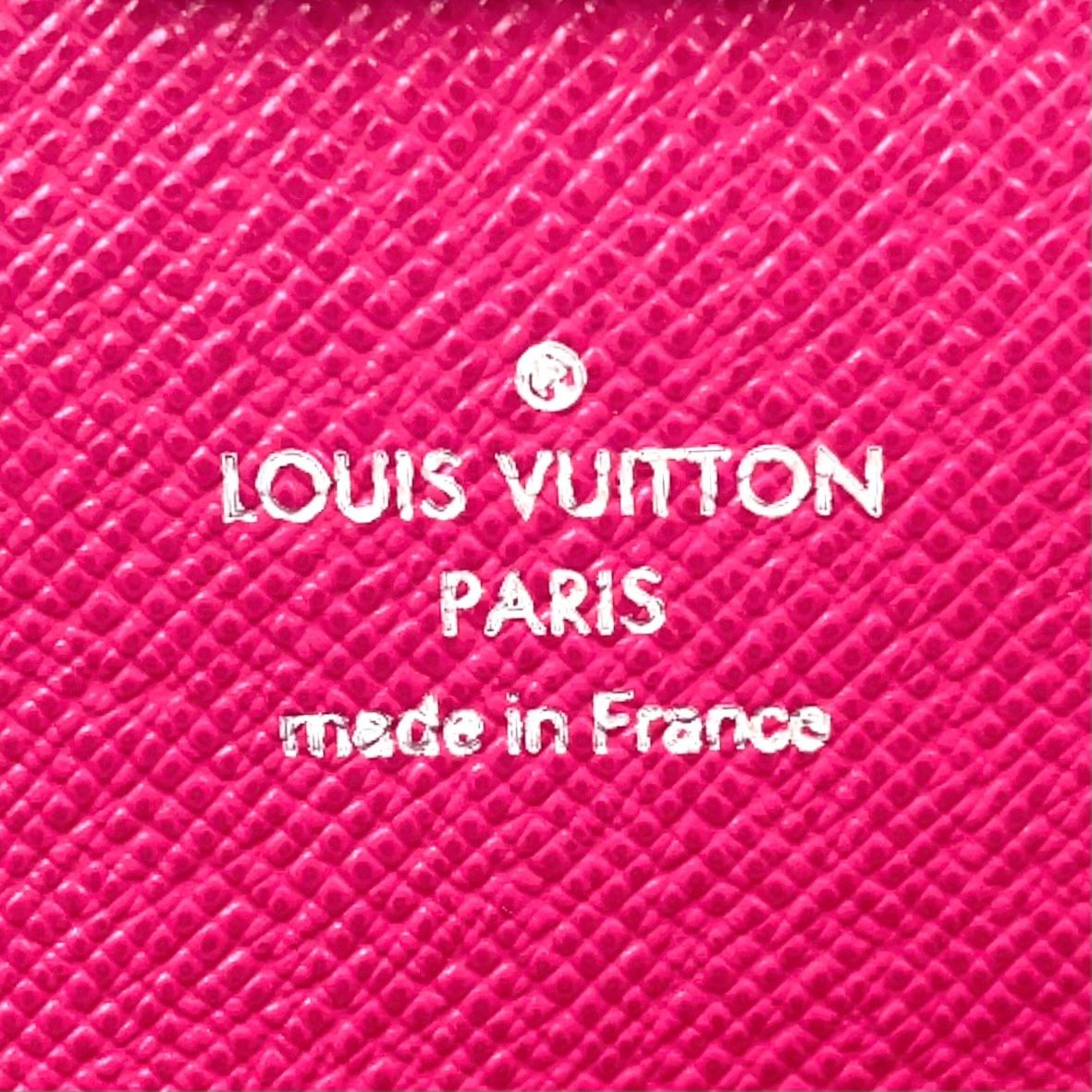 Louis Vuitton Tribal Mask Portefeuille Sarah Leather Pink White Multicolor — view 3