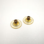 Chanel CC Logo Snowflake Faux Pearl Color Stone Clear Gold White Earrings — view 6