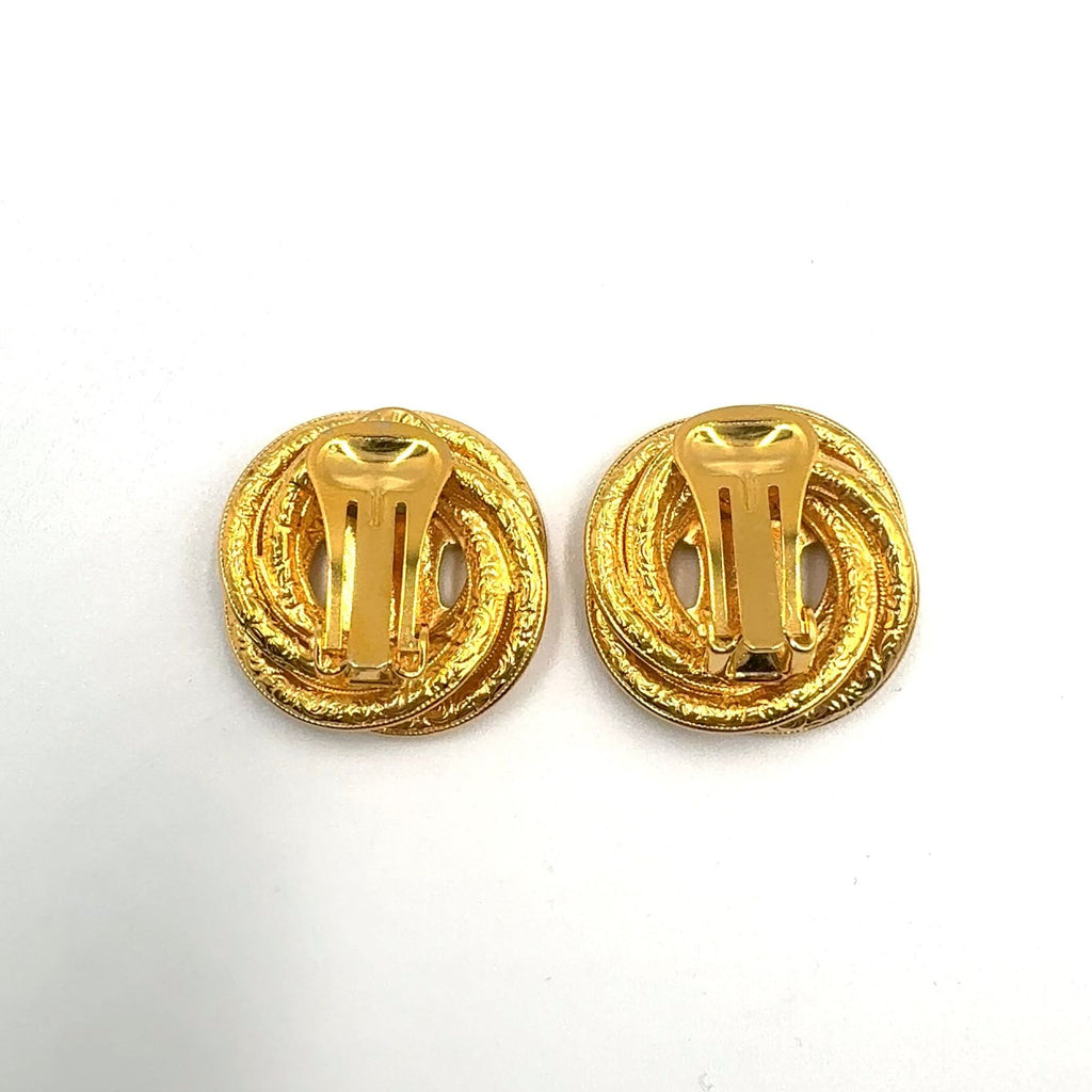 Celine Triomphe Gold Plated Earrings — view 3