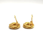 Celine Triomphe Gold Plated Earrings — view 5