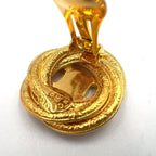 Celine Triomphe Gold Plated Earrings — view 7
