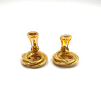 Celine Triomphe Gold Plated Earrings — view 6