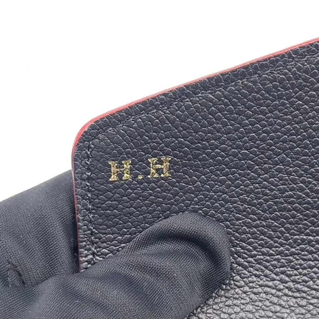 Louis Vuitton Portefeuille Sarah Monogram Empreinte Leather Navy Wallet Gold — view 5