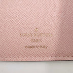 Louis Vuitton Portefeuille Lou Leather Brown Light Pink Bifold Wallet Gold — view 4