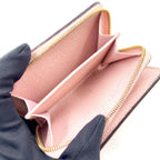Louis Vuitton Portefeuille Lou Leather Brown Light Pink Bifold Wallet Gold — view 5