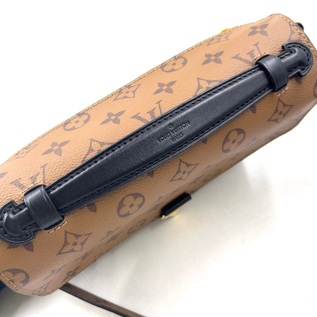 Louis Vuitton Pochette Metis Monogram Reverse 2-Way Shoulder Leather Brown — view 7