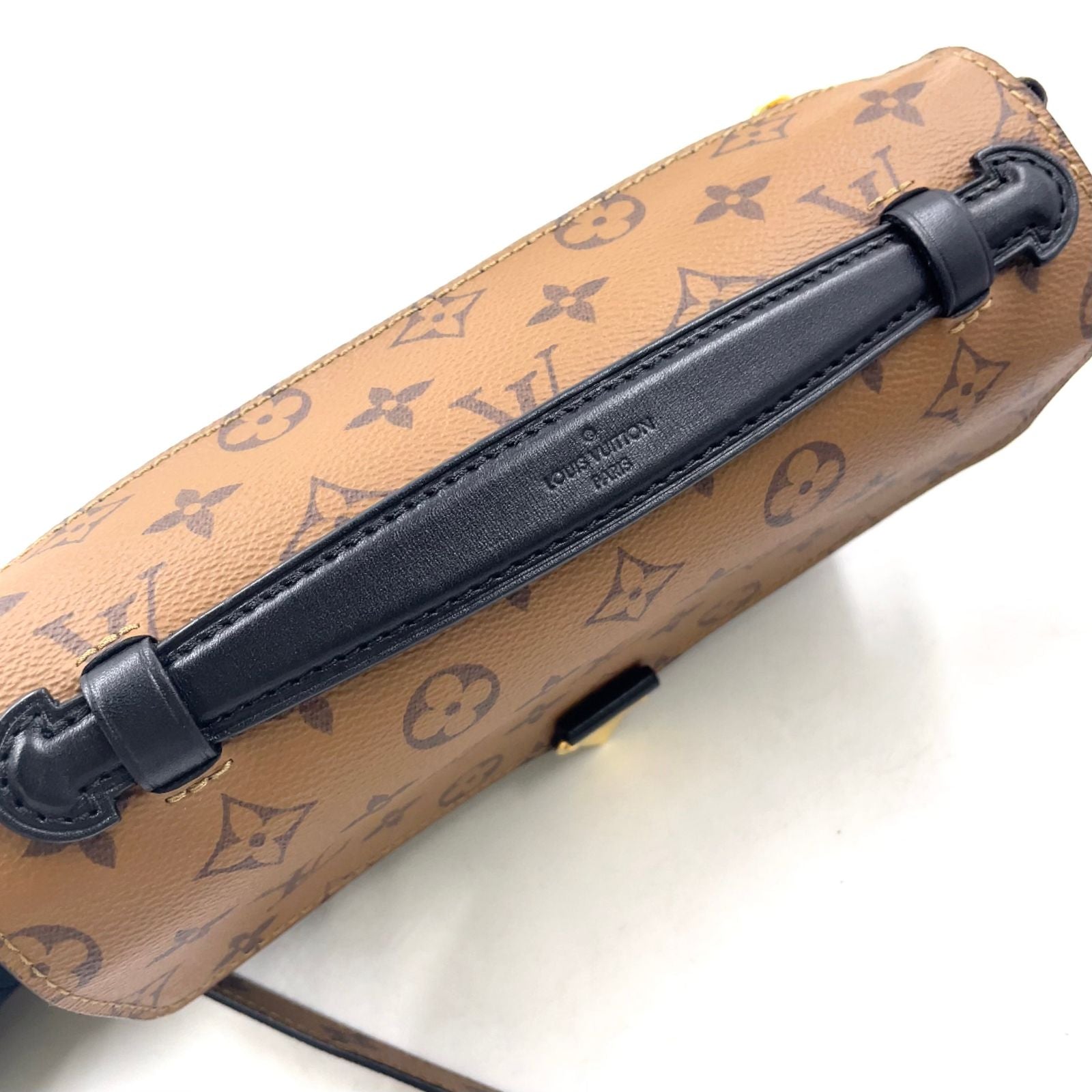 Louis Vuitton Pochette Metis Monogram Reverse 2-Way Shoulder Leather Brown — view 7
