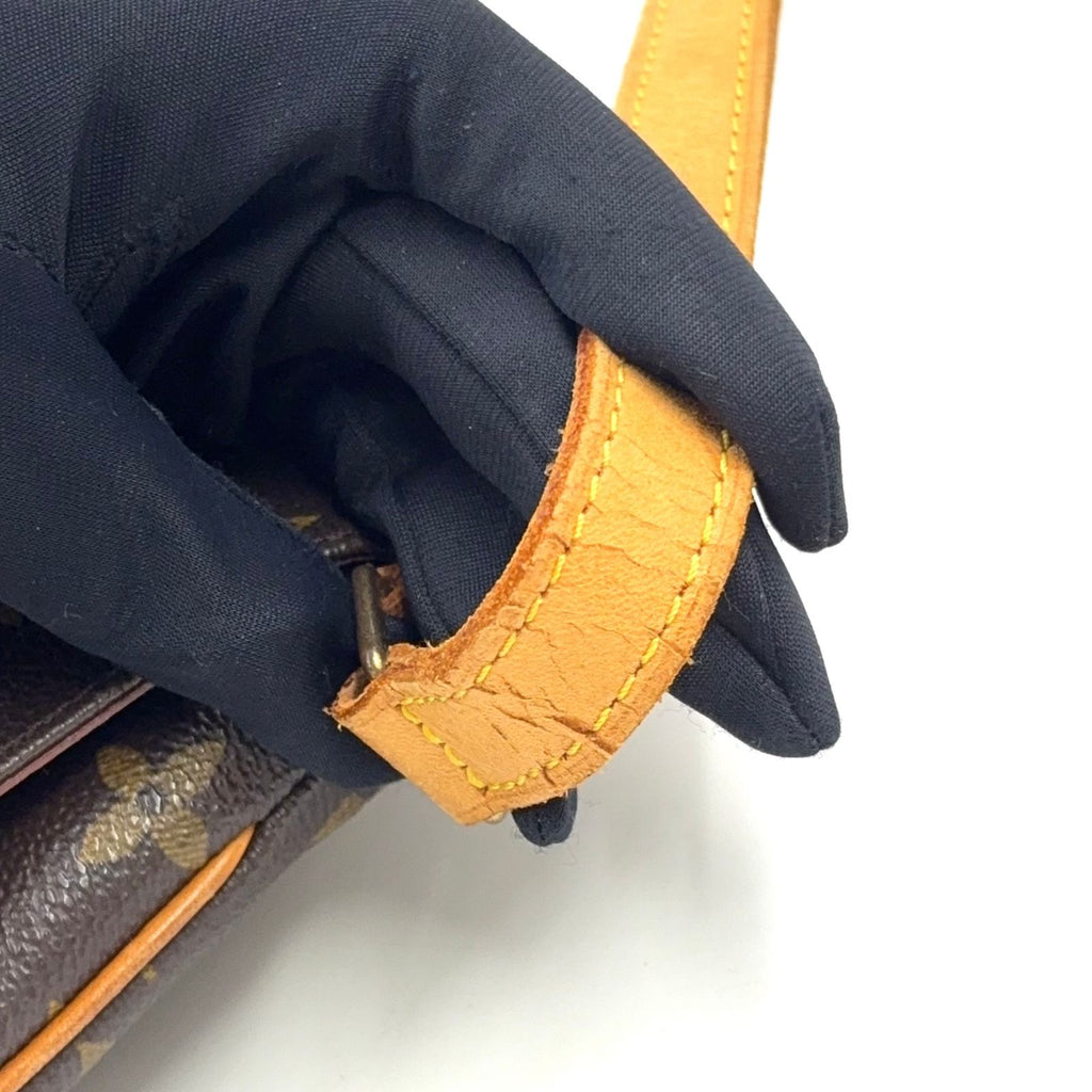 Louis Vuitton Musette Salsa Short Strap Monogram Leather Brown Shoulder Bag Gold — view 5