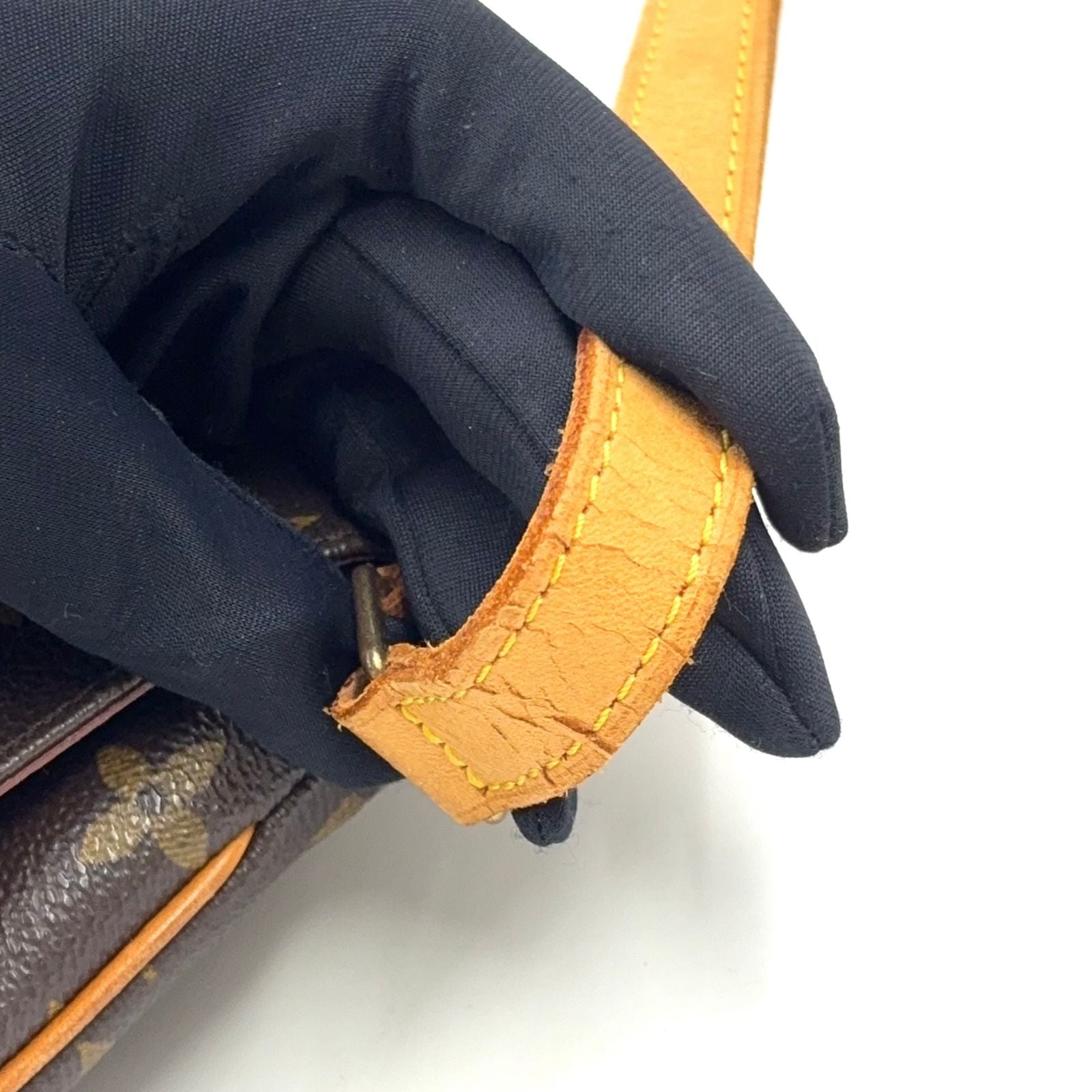 Louis Vuitton Musette Salsa Short Strap Monogram Leather Brown Shoulder Bag Gold — view 5