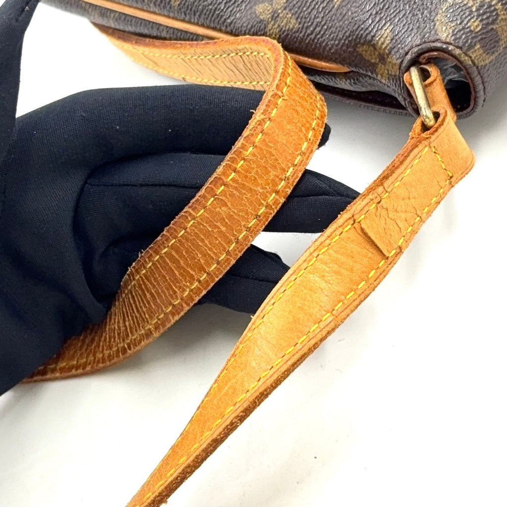Louis Vuitton Musette Salsa Short Strap Monogram Leather Brown Shoulder Bag Gold — view 7
