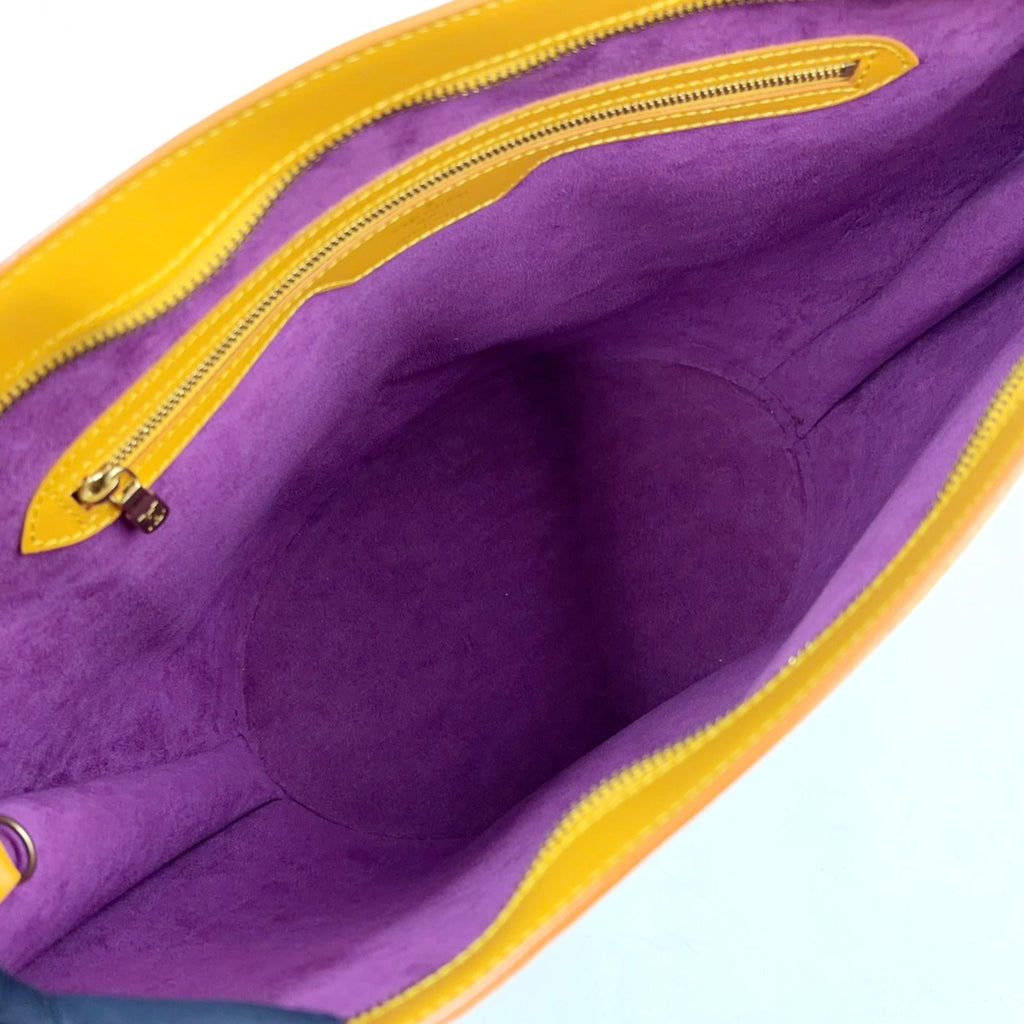 Louis Vuitton Saint Jacques Shopping Epi Tassili Yellow Leather Shoulder — view 3