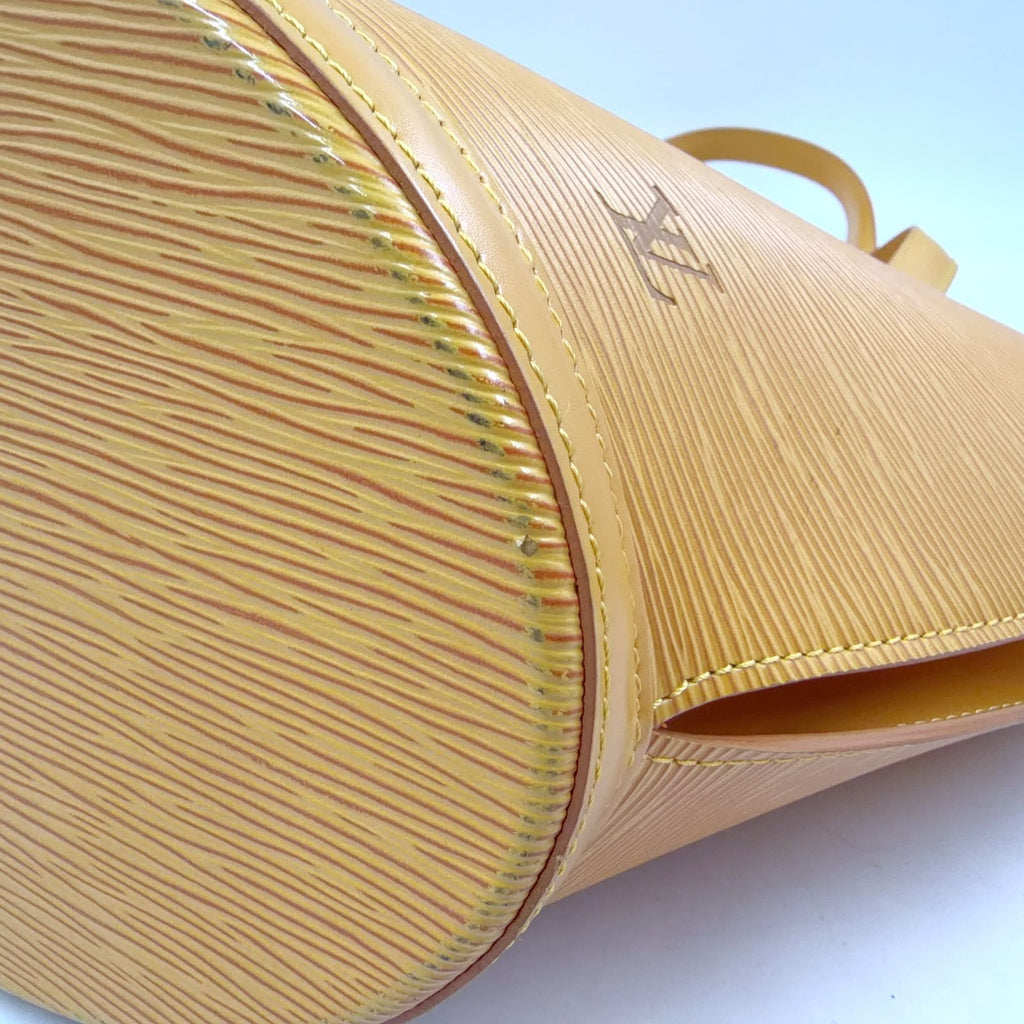 Louis Vuitton Saint Jacques Shopping Epi Tassili Yellow Leather Shoulder — view 7