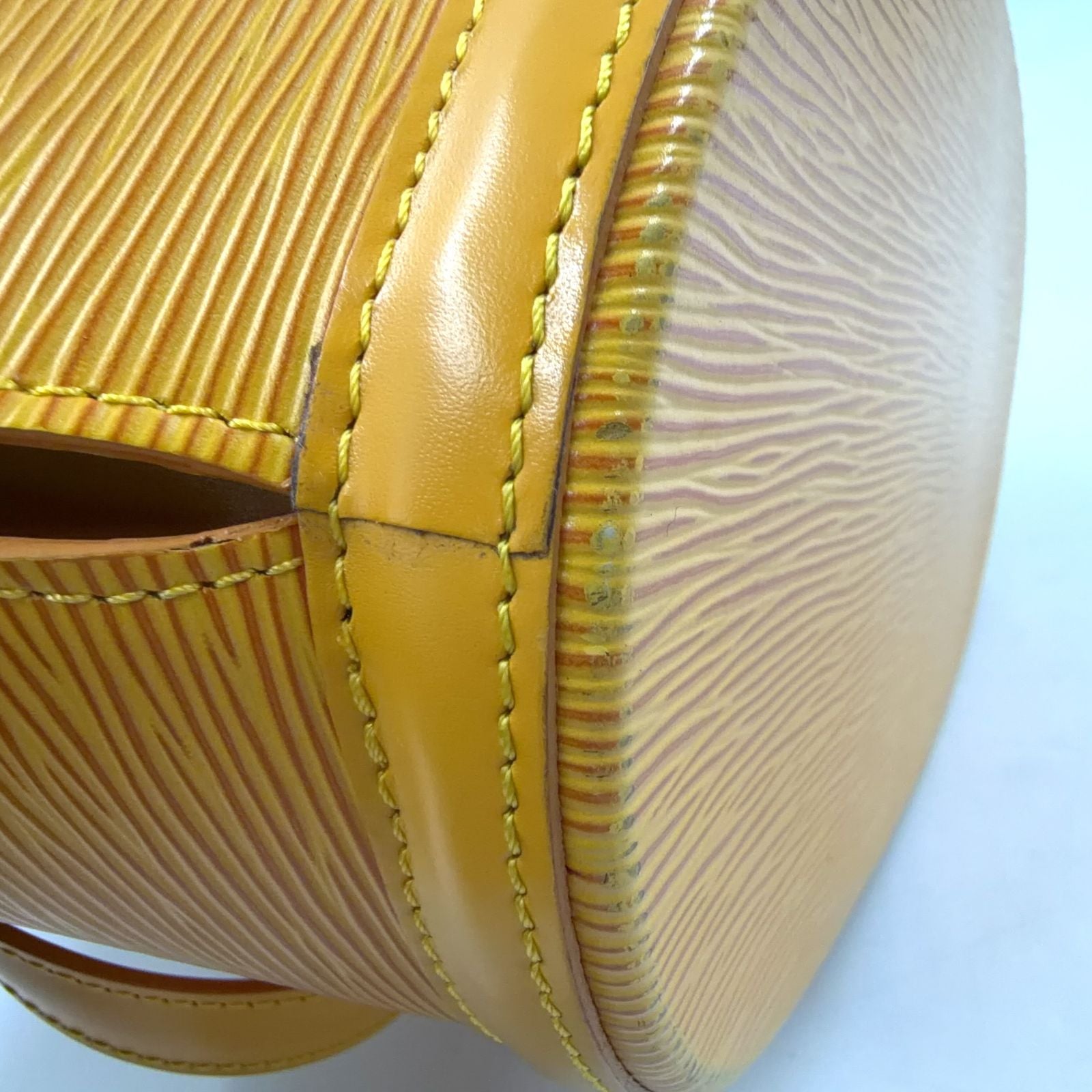 Louis Vuitton Saint Jacques Shopping Epi Tassili Yellow Leather Shoulder — view 8