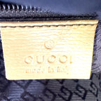 Gucci Belt Motif Business Leather Yellow Brown Tote Gold — view 4