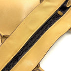 Gucci Belt Motif Business Leather Yellow Brown Tote Gold — view 9