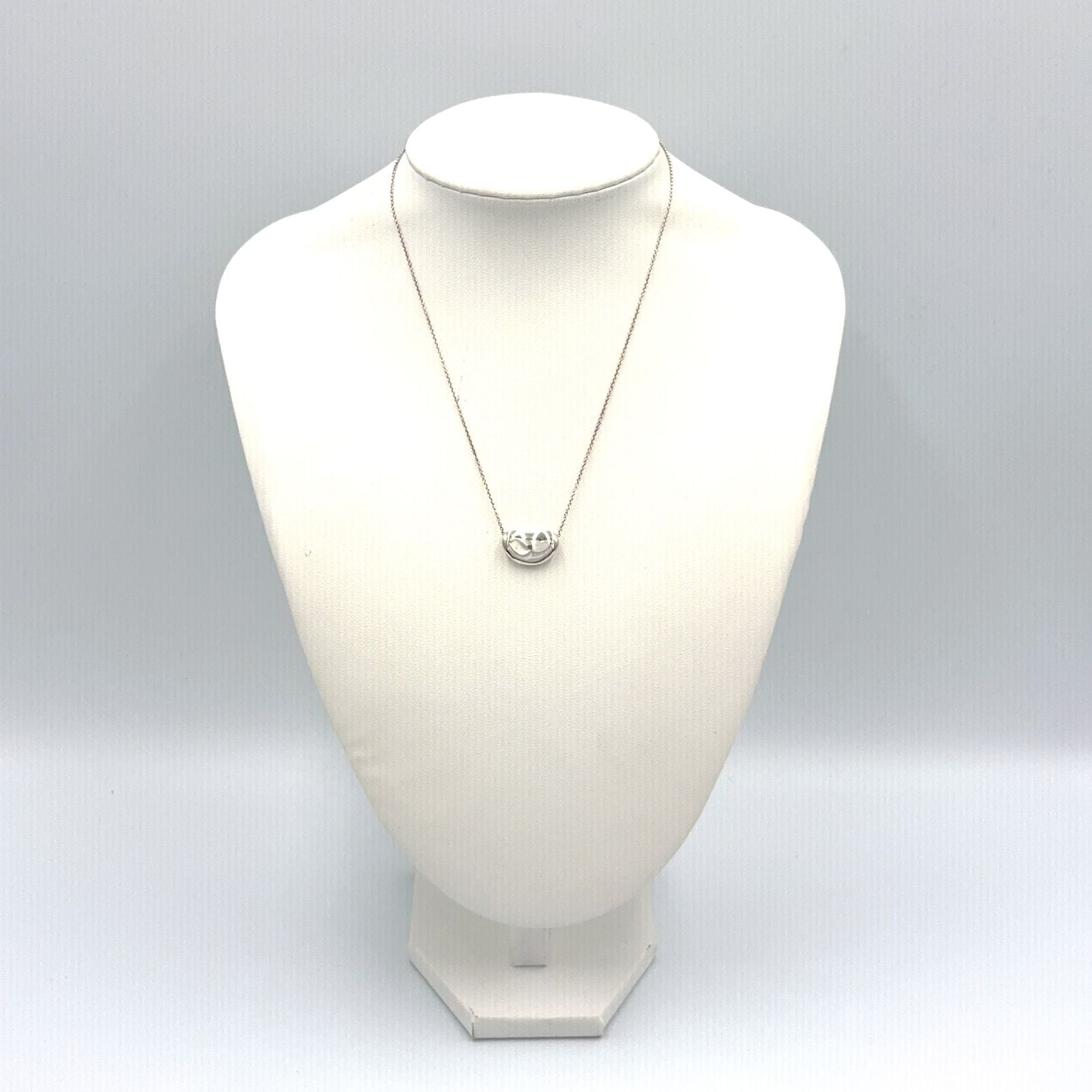 Tiffany & Co Bean Silver Necklace — view 9