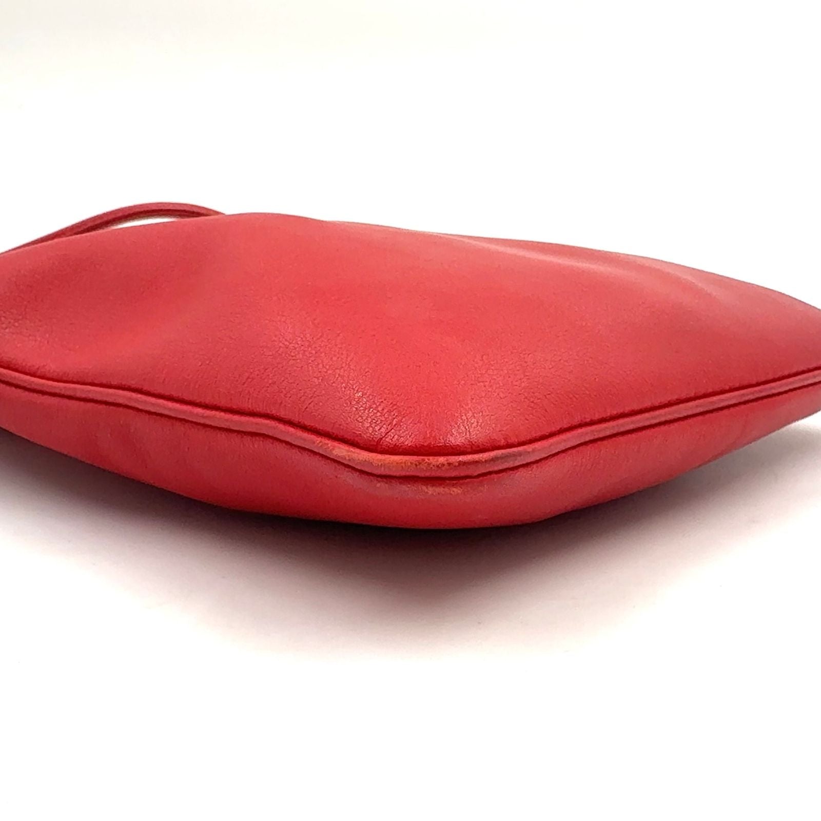 Hermes Sac Ari Numini Swift Red Shoulder Bag Silver — view 9