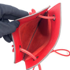 Hermes Sac Ari Numini Swift Red Shoulder Bag Silver — view 3