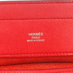 Hermes Sac Ari Numini Swift Red Shoulder Bag Silver — view 4