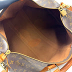 Louis Vuitton Keepall Bandouliere 45 Monogram Leather Brown Light Boston — view 3