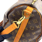 Louis Vuitton Keepall Bandouliere 45 Monogram Leather Brown Light Boston — view 9