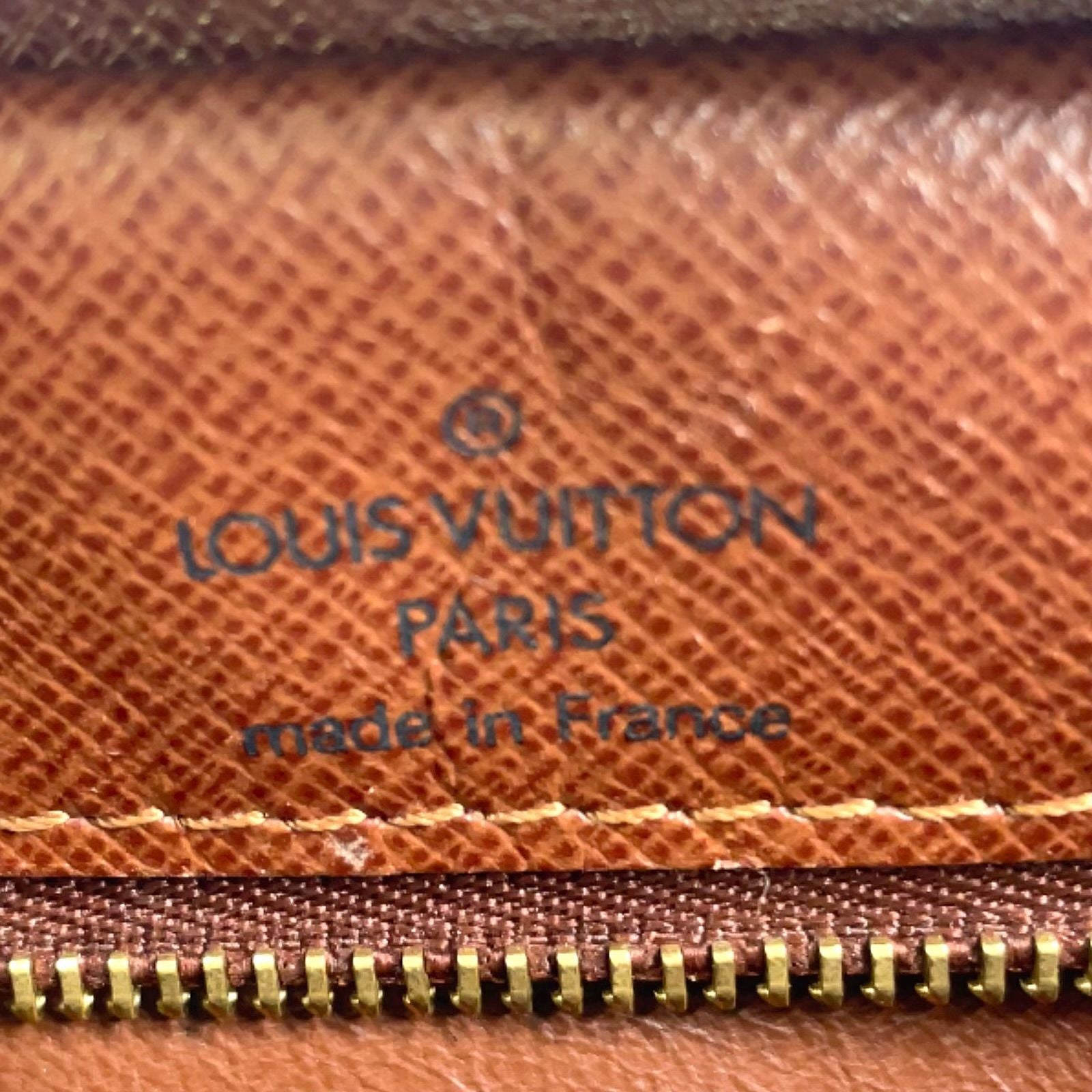 Louis Vuitton Monogram Leather Brown Light Shoulder Bag Gold — view 4