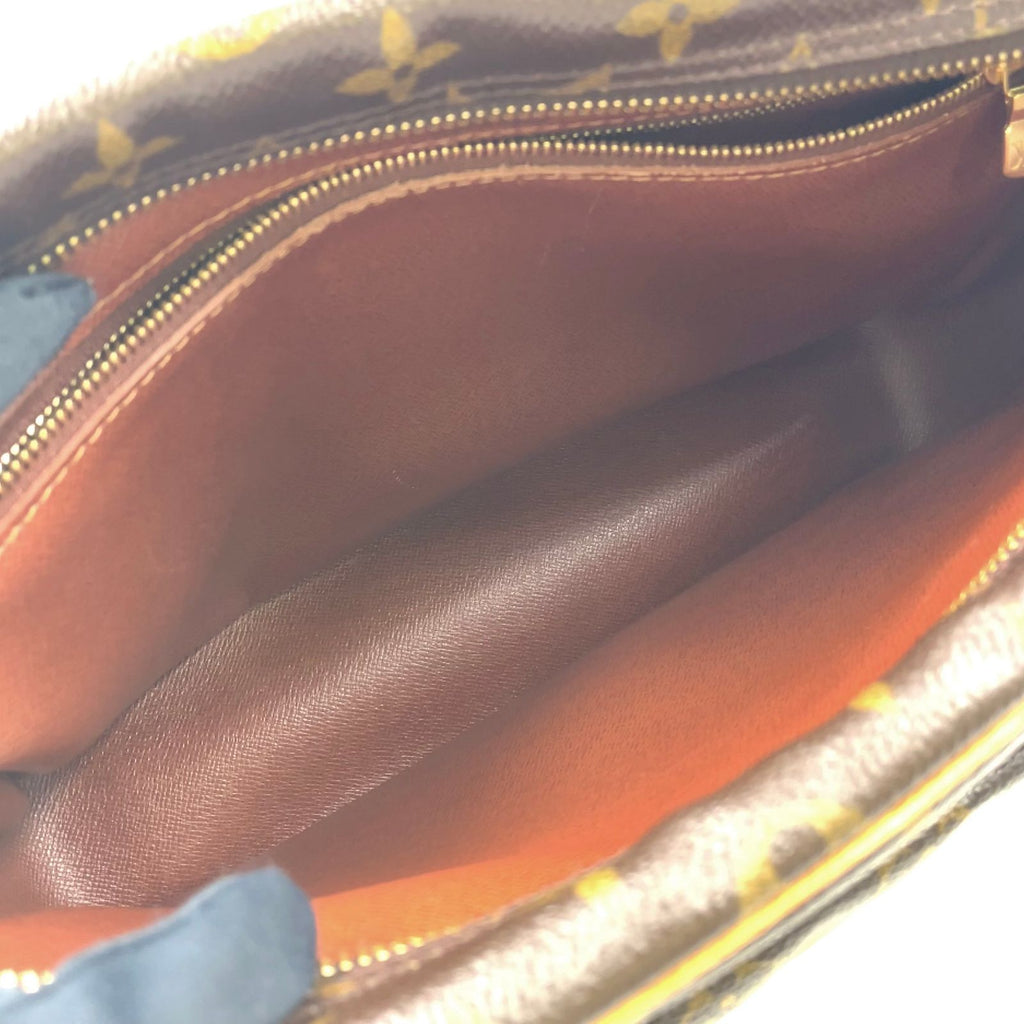 Louis Vuitton Monogram Leather Brown Light Shoulder Bag Gold — view 3