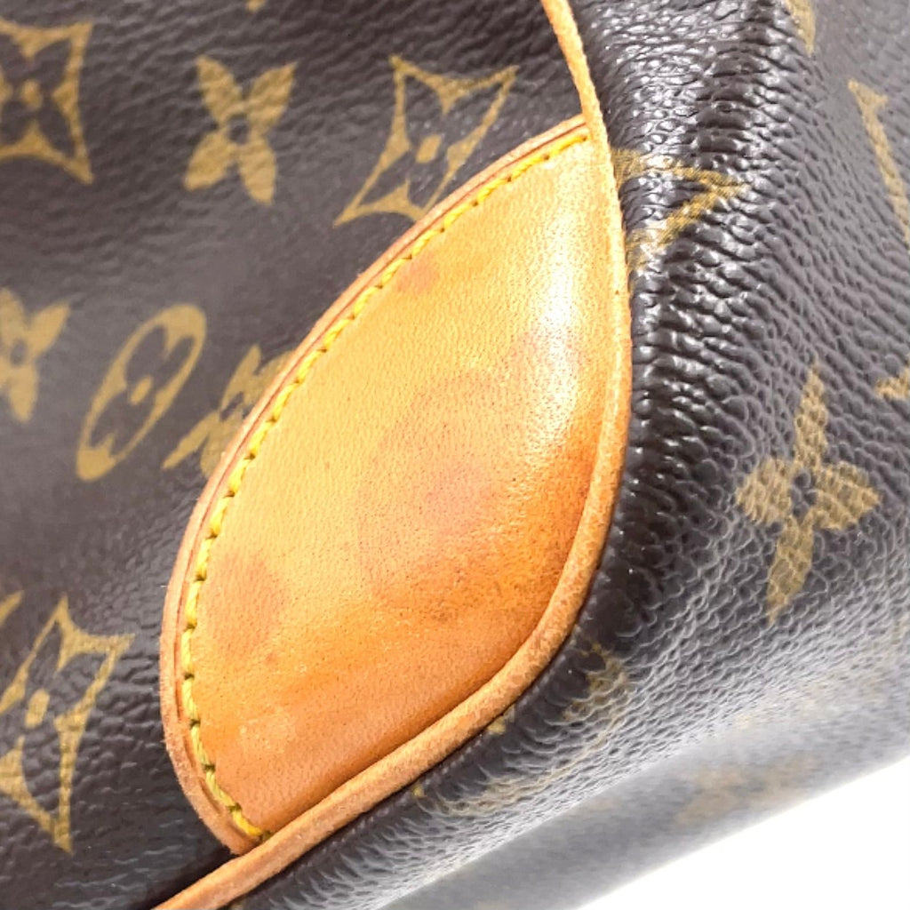 Louis Vuitton Monogram Leather Brown Light Shoulder Bag Gold — view 8