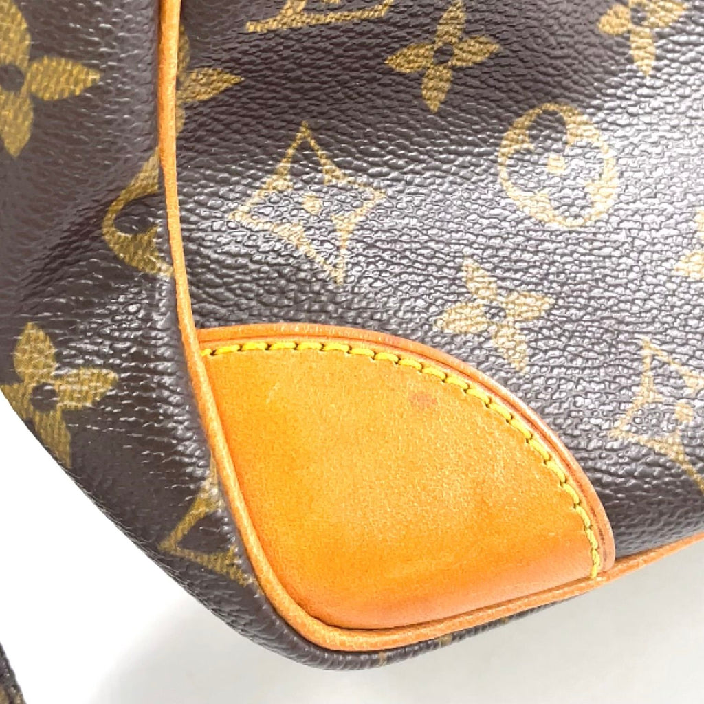 Louis Vuitton Monogram Leather Brown Light Shoulder Bag Gold — view 9