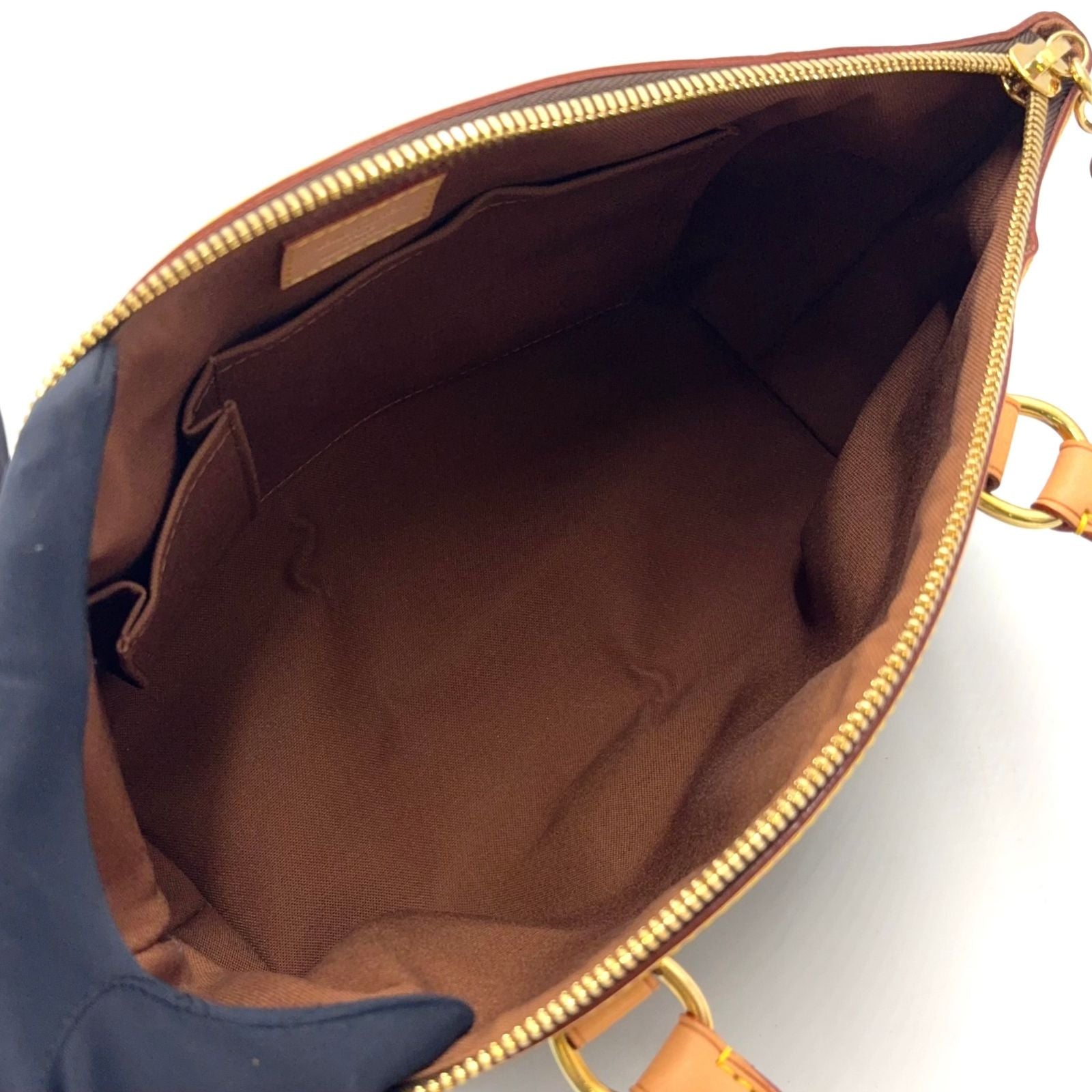 Louis Vuitton Tivoli PM Monogram Leather Brown Light Handbag Gold — view 3