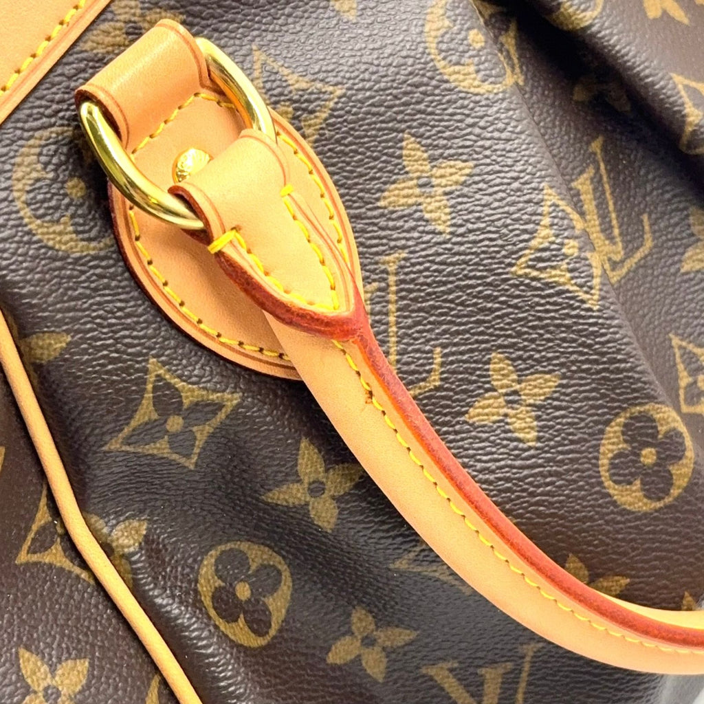 Louis Vuitton Tivoli PM Monogram Leather Brown Light Handbag Gold — view 8