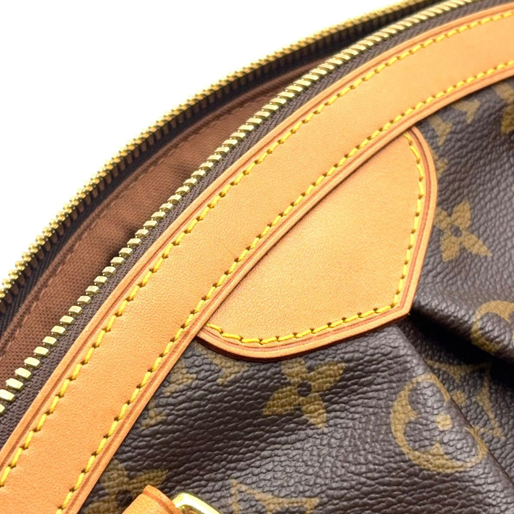 Louis Vuitton Tivoli PM Monogram Leather Brown Light Handbag Gold — view 9