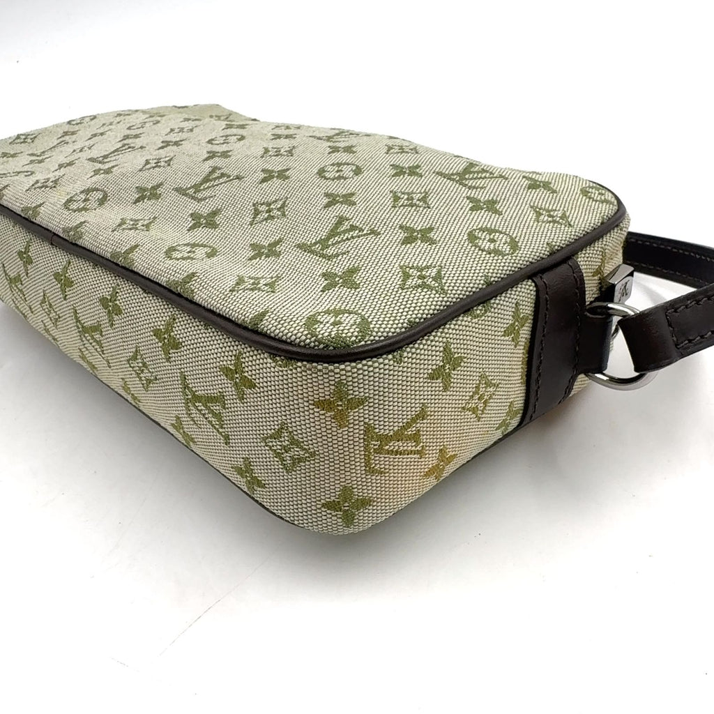 Louis Vuitton Pochette Comte de Fe Monogram Mini Khaki Leather Canvas Green — view 6
