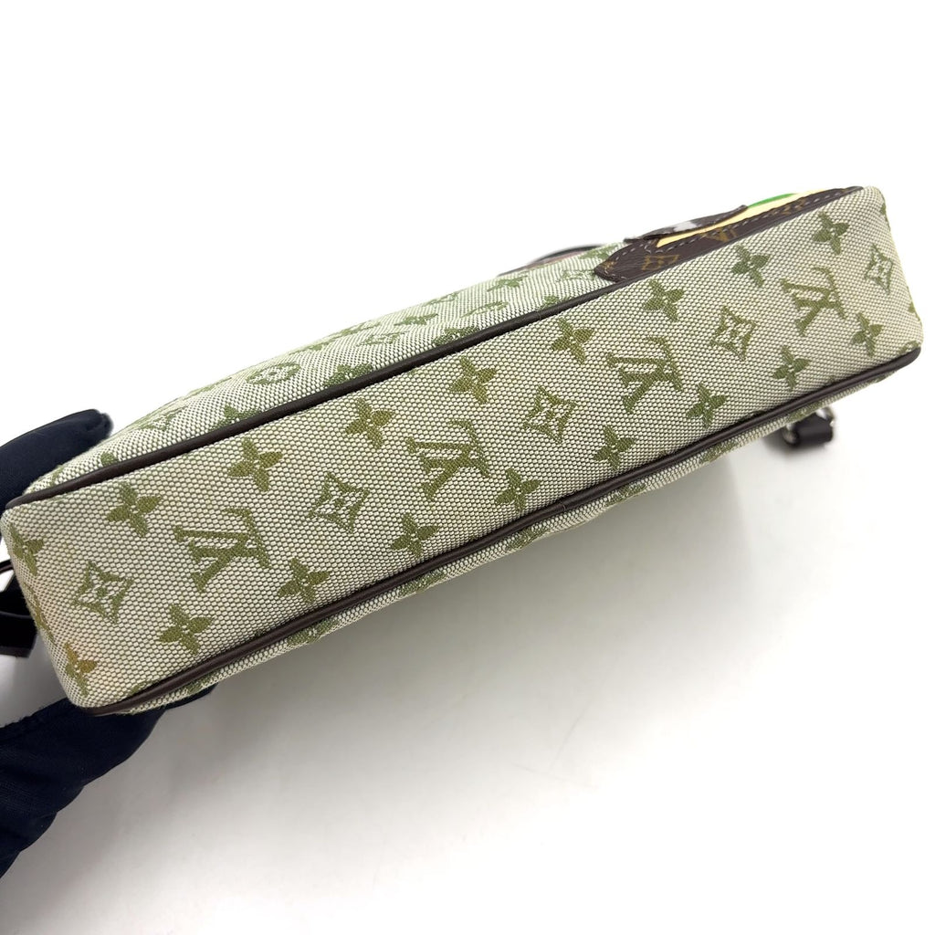 Louis Vuitton Pochette Comte de Fe Monogram Mini Khaki Leather Canvas Green — view 5
