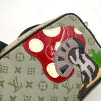 Louis Vuitton Pochette Comte de Fe Monogram Mini Khaki Leather Canvas Green — view 7