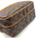 Louis Vuitton Reporter PM Monogram Leather Brown Light Shoulder Bag Gold — view 9