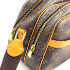 Louis Vuitton Reporter PM Monogram Leather Brown Light Shoulder Bag Gold — view 8